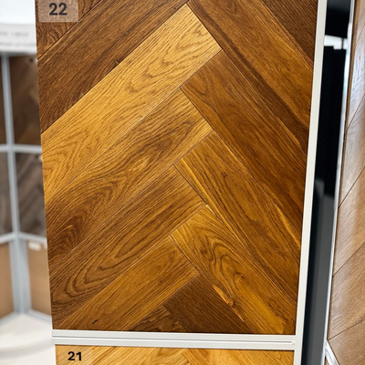 Kensington Engineered Real Wood Herringbone Oak Smoked Brushed Oiled